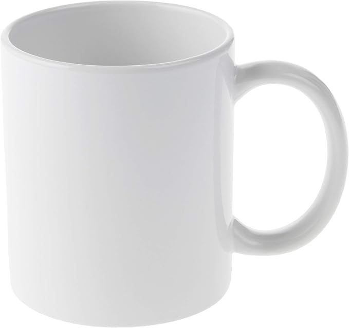 Cricut Beveled Blank Mug to Decorate, White (6 count) | Ceramic-Coated, Dishwasher & Microwave Safe - Mug Press & Infusible Ink Compatible,12 Oz Sublimation - Image 4