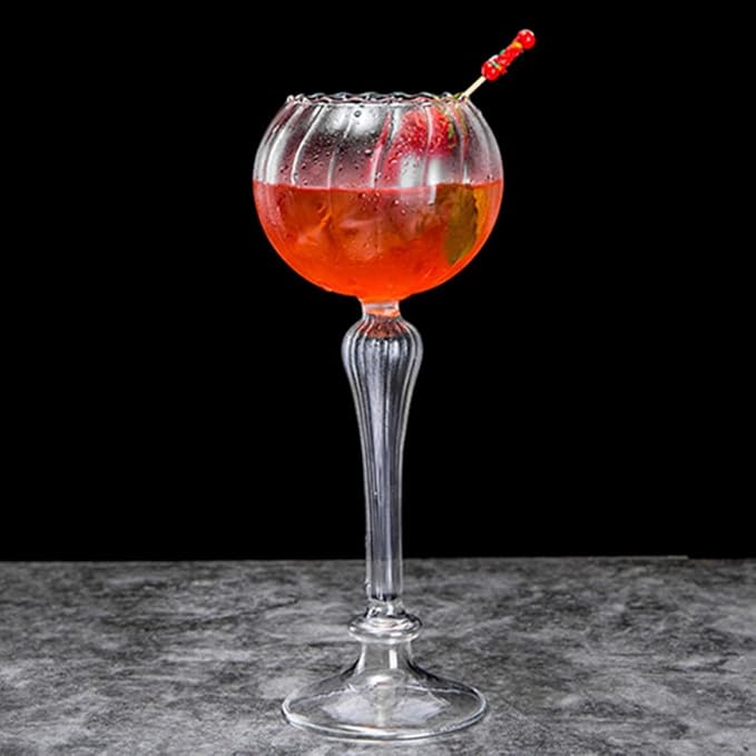 Creative Portable Cocktail Glass Wine Cup, Lightweight round Glassware with Simple Generous Style, Multifunctional Drinking Glass for Home Bar and Party Use - Image 8