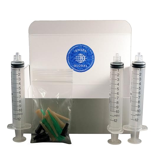 Dessert Decorating Kit with 10 CC Manual Syringe & Blunt Dispensing Tips. (Non sterile/Non Medical)