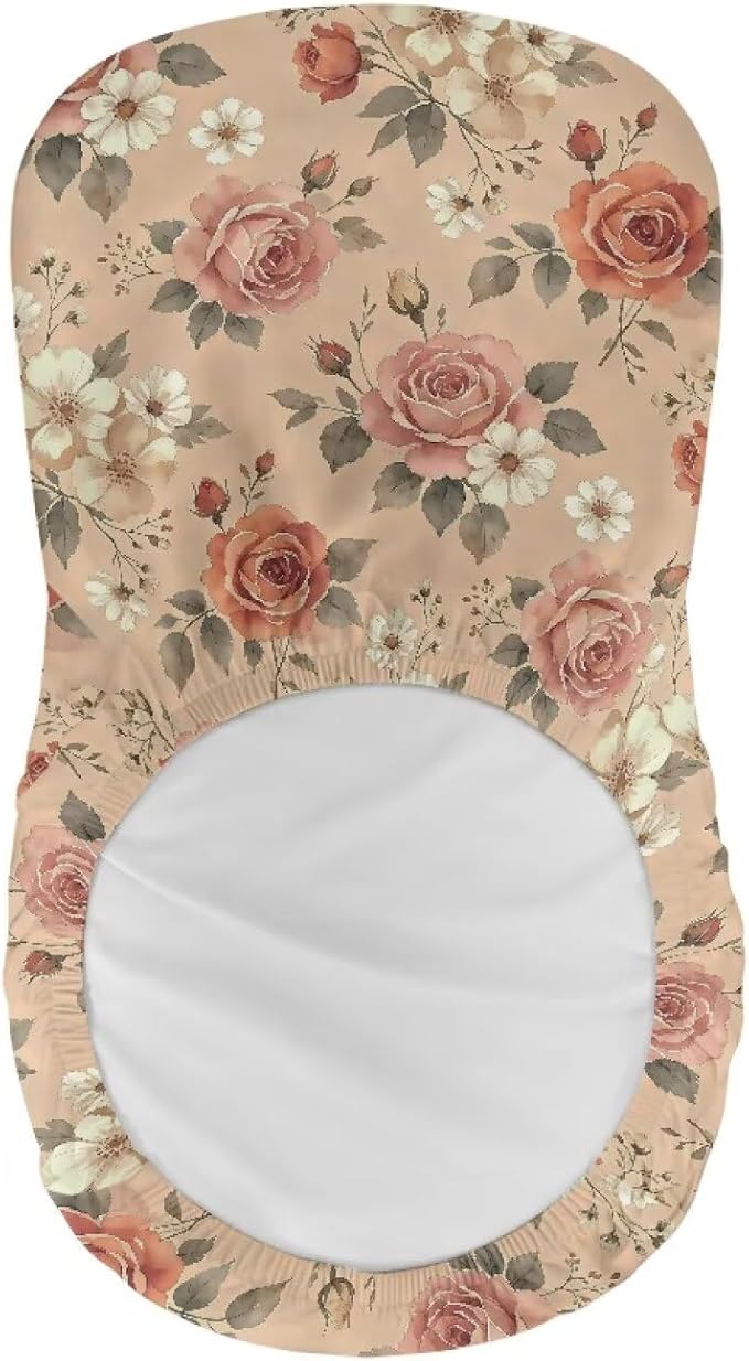 Vintage Flower 2 Pcs Bar Stool Seat Covers Soft Comfortable Bar Stool Seat Covers Slipcovers Reusable Chair Cover for Kitchen Island Bistro Cafe - Image 5
