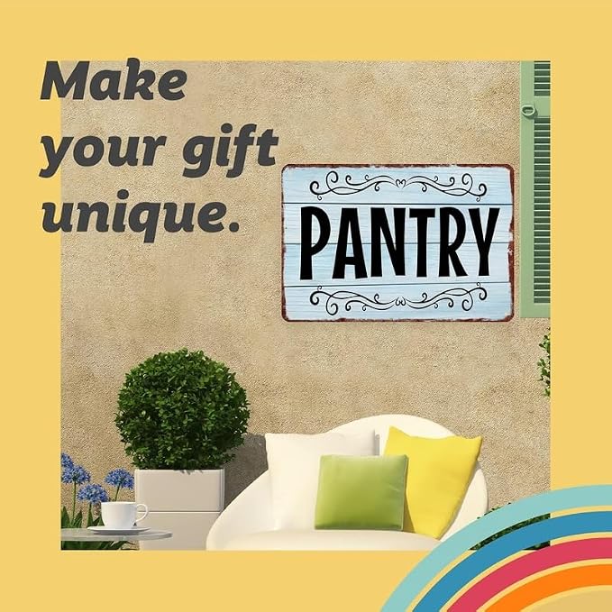 Vintage, Pantry Metal Sign, Aluminum, 12x8 Inch | Aluminum Material, Rust Resistant, UV Printed, For Home, Kitchen, Pantry, Wall Decoration - Image 4