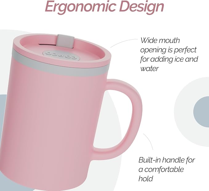 Copco Iconic Desk Mug 16 Oz - Light Blue/Pink, Set of 2 - Image 5