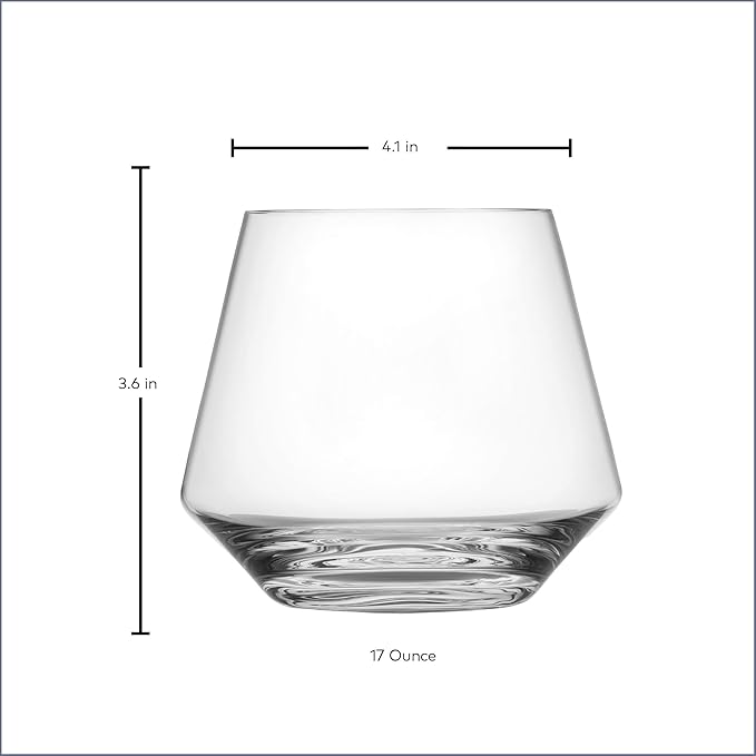 Zwiesel Glas Pure Stemless Burgundy Glass (Set of 6), Elegant Wine Glasses for Red Wine, Dishwasher-Safe Tritan Crystal Glasses, Made in Germany (17 Ounce) - Image 6