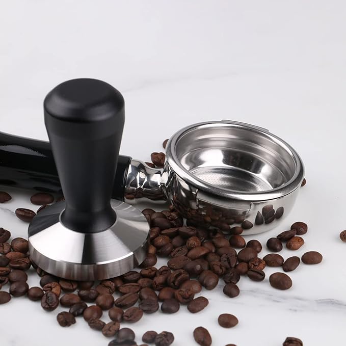 Stainless Steel Coffee Tamper 53mm Barista Espresso Base Coffee Bean Press