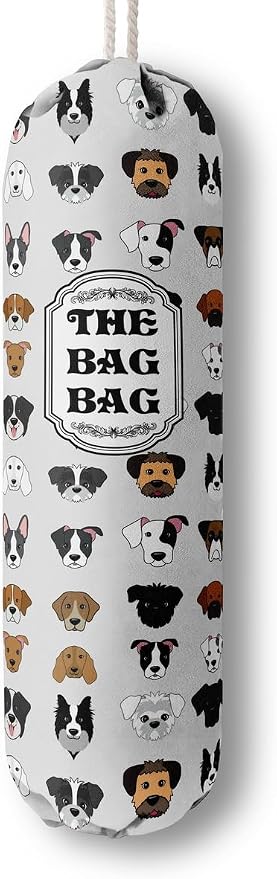 Grocery Bags Holder Organizer For Shopping Bags, Wall Mount Plastic Bags Storage Container Dispensers, Pet Lovers Home Kitchen Bags, The Bag Bag Grocery Bag Holder, Gifts For Women Dog Mom Dad (G-9) by HiLus