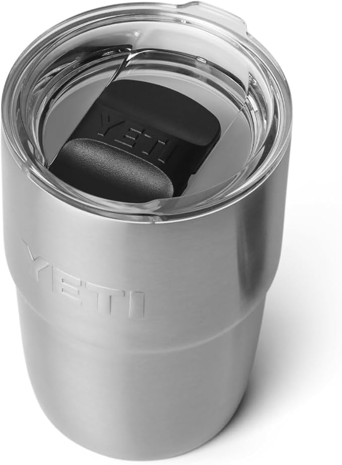 YETI Rambler 8 oz Insulated Coffee Mug with Lid - Stackable Double-Wall Vacuum Insulated Coffee Cup - DuraSip Ceramic Lining - Barista-Friendly Design - Stainless Steel - Dishwasher Safe - Image 3
