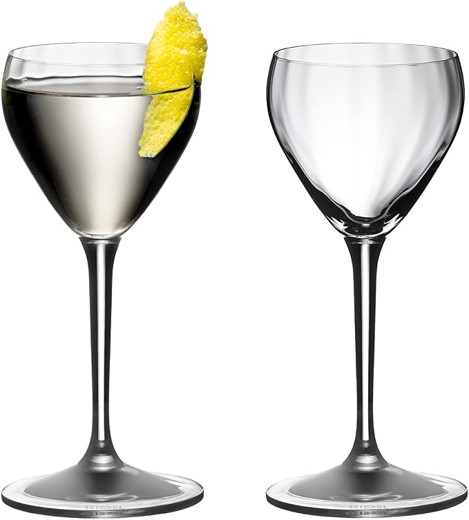 Riedel Nick & Nora Large Crystal Glasses, Drink Specific Glassware Machine-Made, Set of 2 | Drink Specific Glassware Machine-Made, Dishwasher safe by Unknown