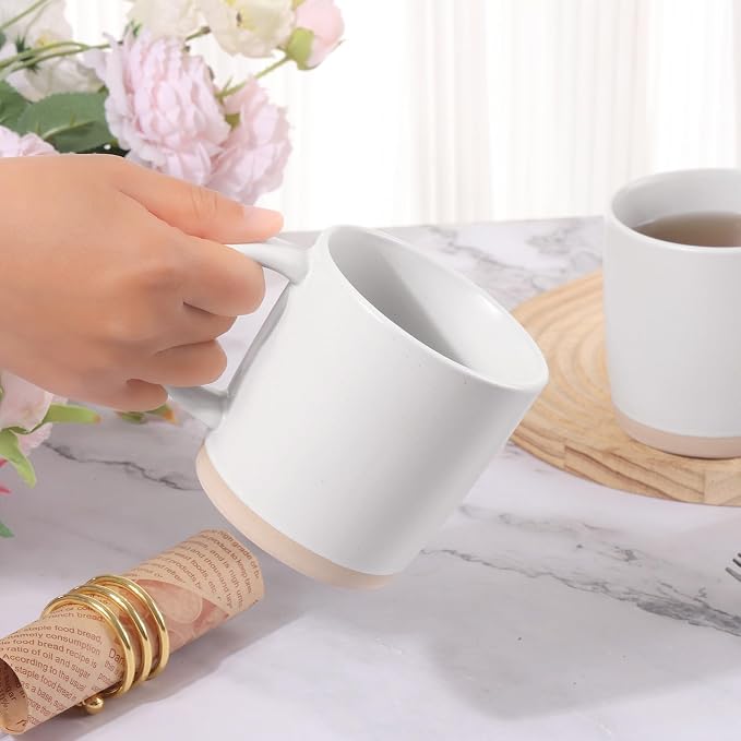 Coffee Mugs Set of 6, 14 oz Coffee Cups Ceramic, Ceramic Cup Set with Handle and Speckled Patterns for Coffee, Tea, Cocoa, Milk, Microwave & Dishwasher Safe - Image 6