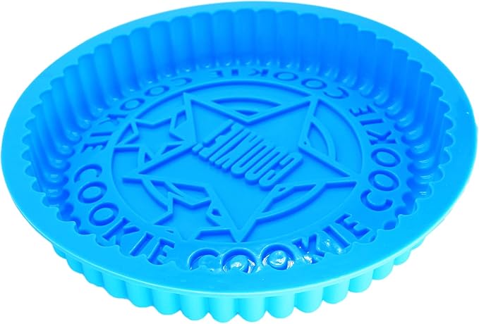 X-Haibei 7.5 Inch Giant Round Sandwich Cookie Cake Mold - 2 PCS Food-Grade Silicone Baking Pans for Double-Layer Cream Cakes, Cookie Cakes