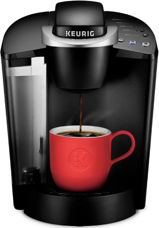 Keurig K-Classic Single Serve K-Cup Pod Coffee Maker, with 3 Brew Sizes, 48oz Removable Reservoir, Black by Keurig
