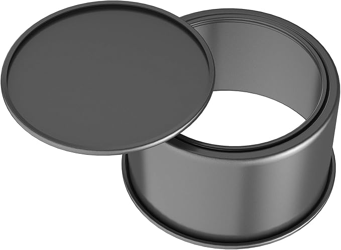 CHEFMADE Round Cake Pan, 6-Inch Chiffon Pan with Removable Loose Bottom | Non-stick carbon steel round baking pan, oven & Instant Pot. Ideal for chiffon, angel food, and sponge cakes (Black) - Image 5