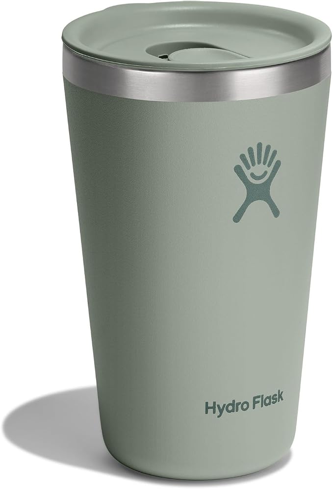 Hydro Flask All Around Tumbler Press-In Lid, Insulated Travel Mug, Stainless Steel Coffee Cup 16 Oz Agave Green - Image 3