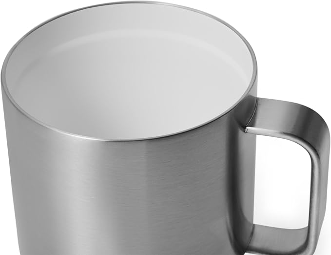 YETI Rambler 14 oz Ceramic Lined Stackable Mug, Vacuum Insulated, Stainless Steel with MagSlider Lid, Stainless - Image 7