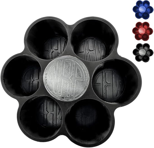 Siligrams Personalized Silicone Ice Cube Mold - Custom Ice Molds for Cocktails, Whiskey & Other Drinks - Great Customizable Gift (7 Cubes - Round)