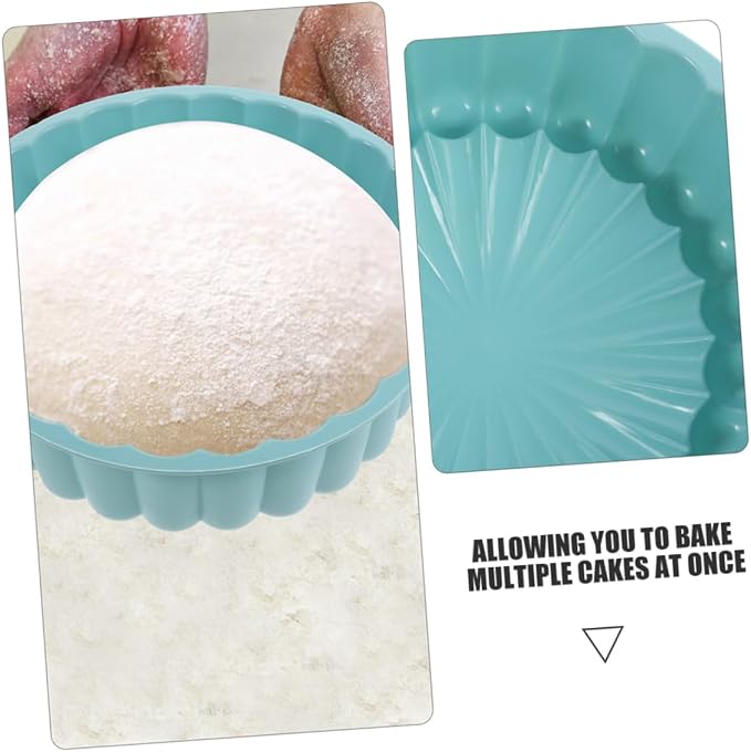Zerodeko 2pcs Food-grade Silicone Cake Pan Non-stick Round Molds for High-temperature Baking Includes and Lake for Cheesecakes Brownies Tarts - Image 7