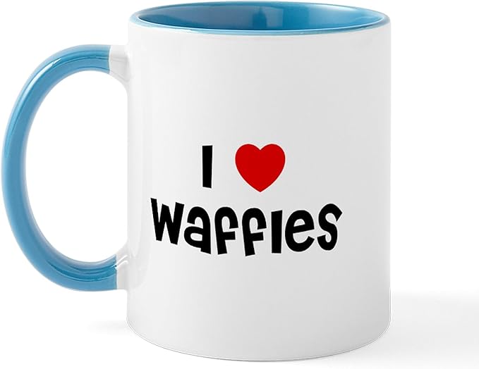 CafePress I * Waffles Mug 11 oz (325 ml) Ceramic Coffee Mug