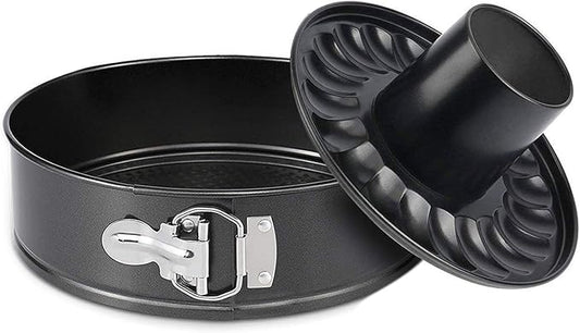 Mingcao 9 Inch Springform Pan, Nonstick Cake Pan, Heavy Duty Cheesecake Pan, Ice-Cream Cake Pan, 2 in 1 with Removable Bottom and Quick-Release Latch for Oven Baking - Gray by Mingcao