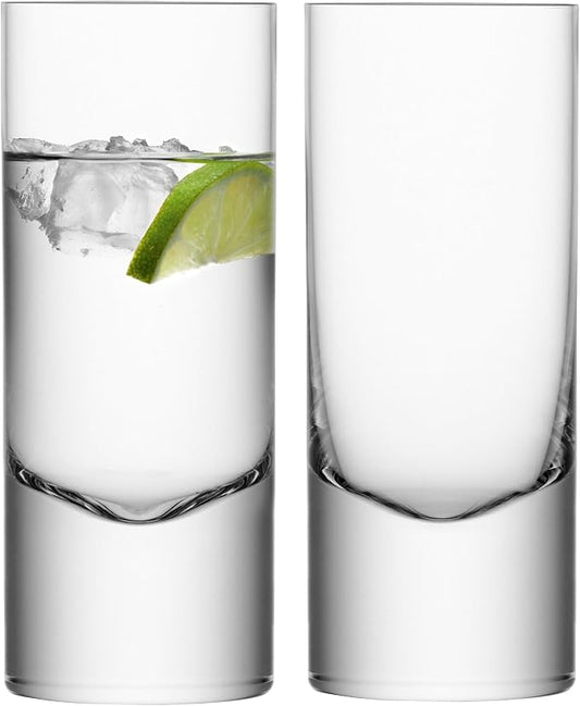 LSA BI07 Boris Highball 12.1 fl oz/H6.5in Clear x 2 by LSA+International
