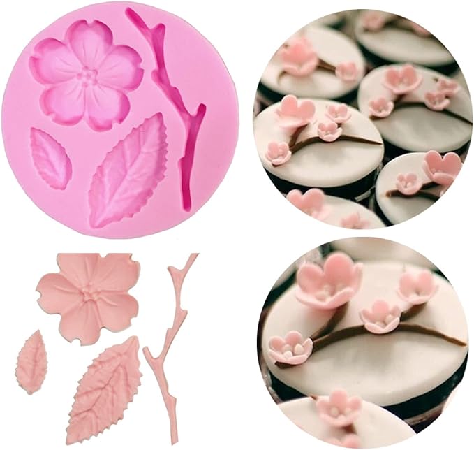 9 Pcs Flowers Fondant Molds Silicone for Cupcake Dessert | Chocolate Jelly Cookie Decor, Jewelry, Pastry, Handmade Soap Mould Candy Making - Image 4