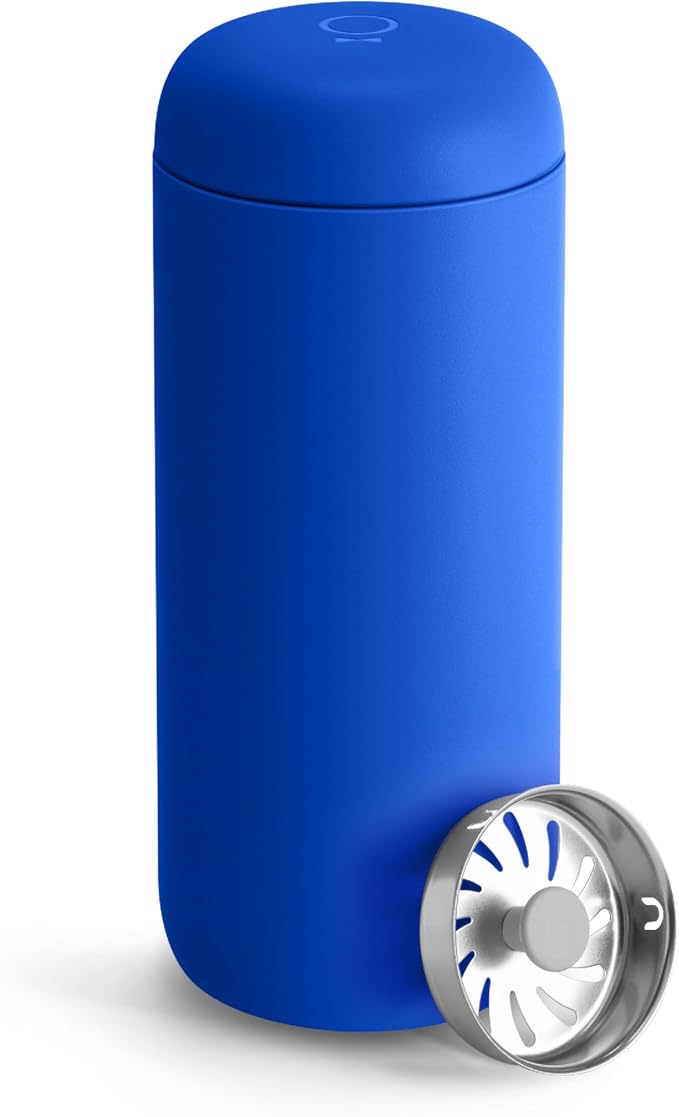 Fellow Carter Move Ceramic Lined Travel Coffee Mug 16 oz - Leak-Proof Lid | No Metallic Taste, Dishwasher Safe, Hot 12Hr Cold 24Hr, Stainless Steel Tumbler, BPA-Free, Fits Cup Holders, Electric Cobalt by Unknown