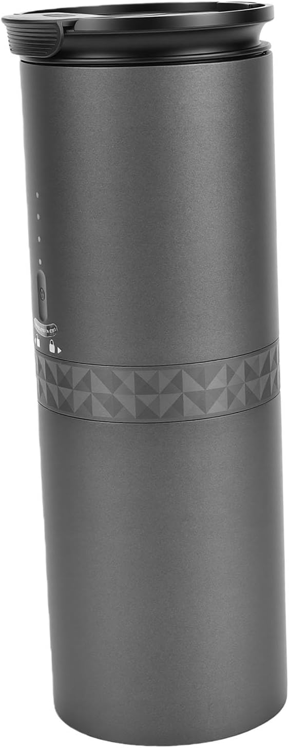 Portable Coffee Machine, Plastic Electric Coffee Grinder Brewer Cup with Adjustable Grinding Degree 2000mAh 23.2 X 8 X 8cm for Home Office Travel Camping - Image 2