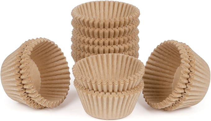 Caperci 500 Count Mini Cupcake Liners Natural Muffin Liners Greaseproof No Smell Small Cupcake Wrappers Baking Cups - Image 7
