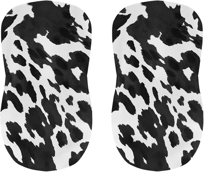 Cow Print Bar Stool Chair Covers, Washable Removable Bar Stool Chair Seat Covers Counter Height Chairs Covers Swivel Barstool Covers Bar Chair Decor - Image 4