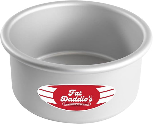 Fat Daddio's PRD-63 Anodized Aluminum Round Cake Pan, 6 x 3 inch by FatDaddios