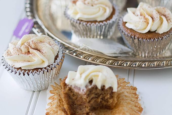 Silver Foil Jumbo Cupcake Liners Metallic Muffin Baking Cups, 160-Count - Image 3