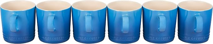 Le Creuset Stoneware Set of 6 London Mugs, 12 oz. Each, Marseille - Image 2