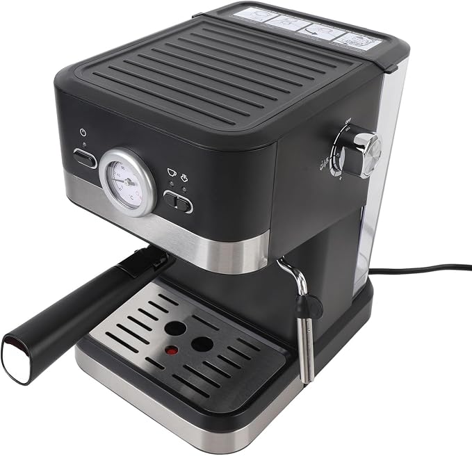 Focket Machine, 20Bar 1050W Electric Coffee Maker, Coffee Machine with Removable 1.5L Water Tank Steam Wand for Cappuccino Latte Making At Home Office (US Plug 110V) - Image 5