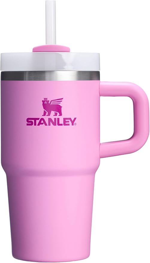 STANLEY Quencher H2.0 Flow State Tumbler, 20 oz, Peony | Handle and Straw | 3-Position Lid | Cup Holder Compatible for Travel | Insulated Stainless Steel Cup | BPA-Free by Unknown
