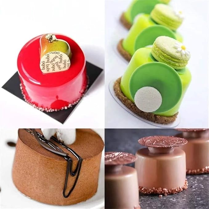 Chocolate Cookie Silicone Mold, 2 Pcs 12 Holes Round Molds, Cylinder Silicone Mold for Cookie, Dessert, Jelly, Pudding, Candy, Cake, Biscuit