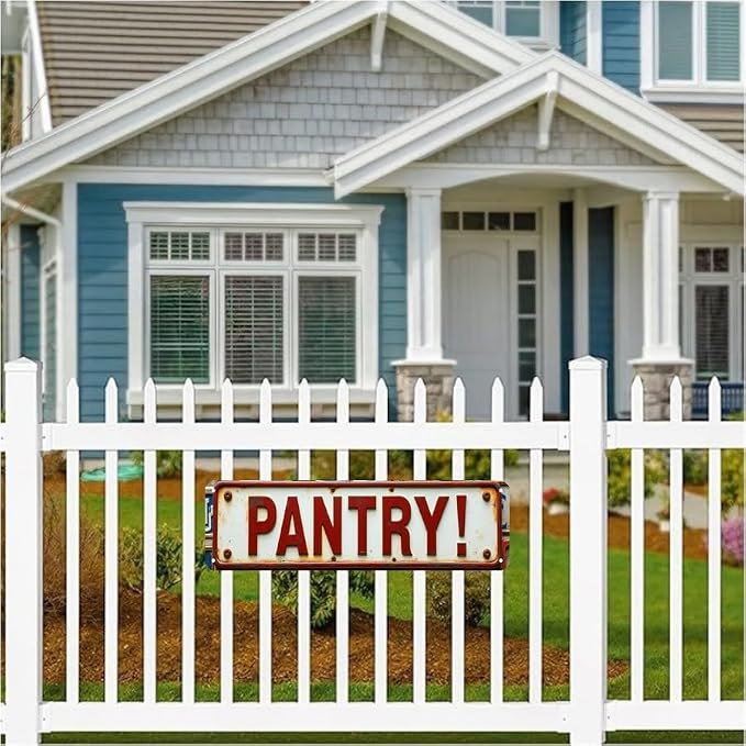 Wall Decor 16 * 4 Inch Tin Signs PANTRY Rustic Kitchen Storage Practical Wall Decor - Image 2