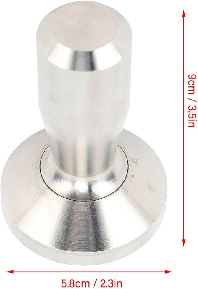 58mm Espresso Tamper, Professional Stainless Steel Coffee Press Tool with Ergonomic Handle for Barista and Home Use