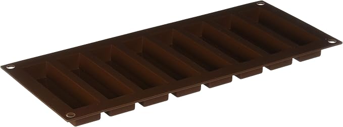 silikomart 26.184.77.0065 SF 184 Silicone Baking Mould for Chocolate, Brown (32.5 x 12.5 x 2 cm) - Image 4