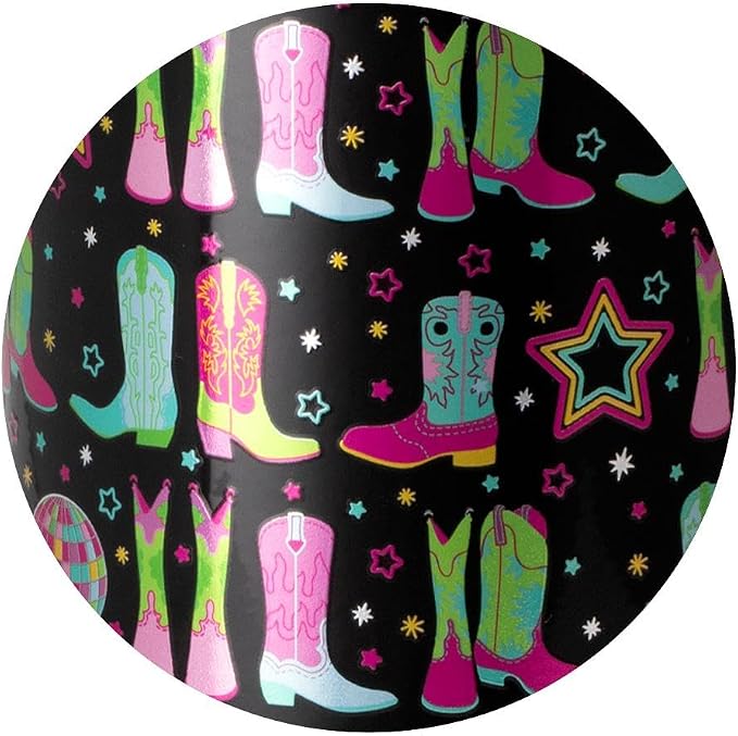 Swig Life 18oz Insulated Travel Mug with Handle & Lid, Disco Cowgirl | Triple Insulated Stainless Steel - Handle & Lid Included - Keeps Coffee Hot or Cold - Cup Holder Friendly - Image 2