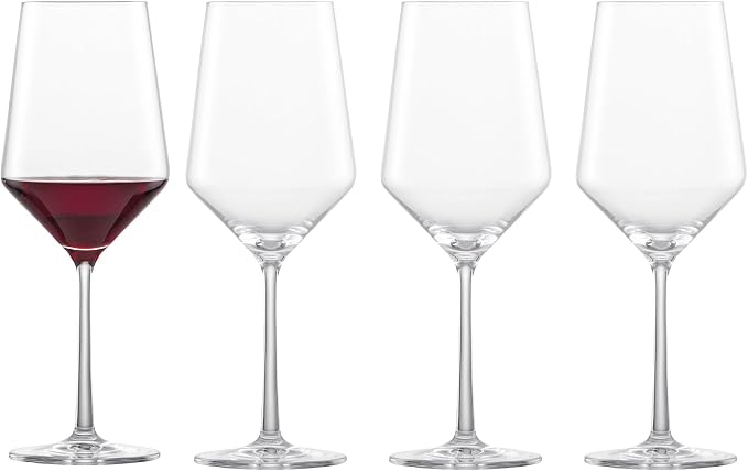 Zwiesel Glas Pure Cabernet Red Wine Glass (Set of 4), Graceful Wine Glasses for Red Wine, Dishwasher-Safe Tritan Crystal Glasses, Made in Germany (19 Ounce) by Unknown