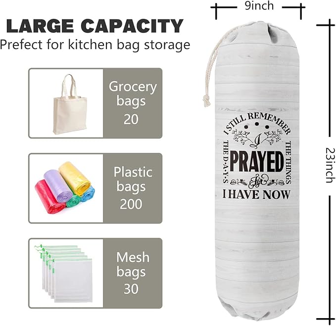 Funny Grocery Bags Holder Organizer, Wall Mount Plastic Bags Storage Container Dispenser, Gift For Family And Friends - Image 3