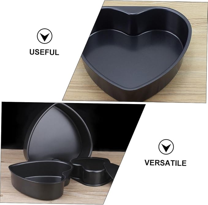 Heart Shaped Baking Mold Detachable Cake Pan for Mousse and Chiffon Cakes Non-stick Aluminum Tray for Home Baking for Valentine Day and Special Occasions - Image 3