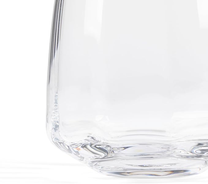 Larder & Vine Crystalline Glassware Tumbler Set, Artisan Drinkware for Cocktails, Water, Whiskey or Spirits, Handmade in Poland (Cafe Tall) - Image 3