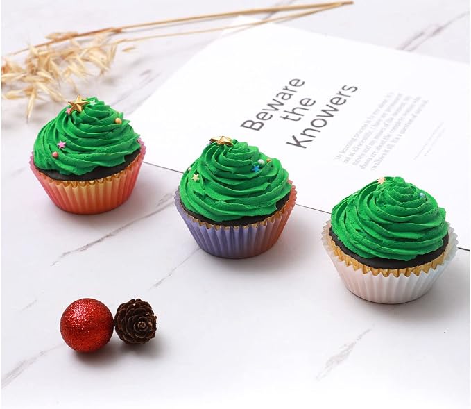 qiqee Gradient Cupcake Liners, 300 Count, Standard Size - Image 5