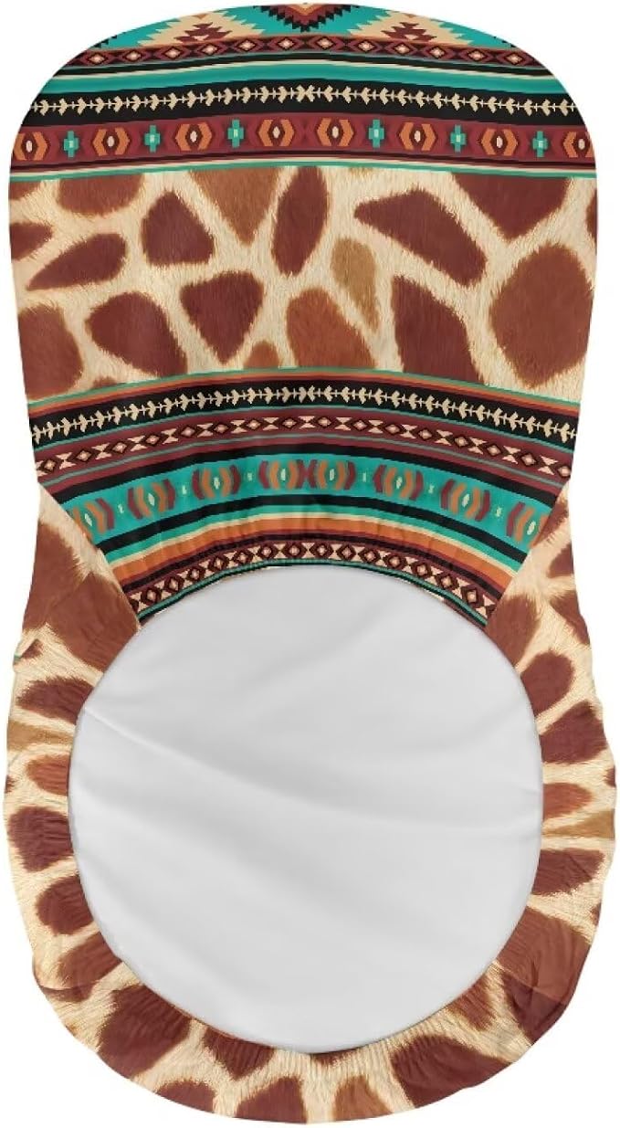 Aztec Cow Bar Stool Seat Covers, Washable Removable Bar Stool Chair Covers Counter Height Chairs Covers Swivel Barstool Covers Daily Decor - Image 5