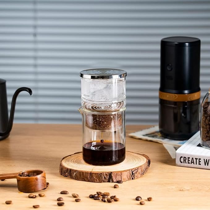 2-in-1 Cold Brew Dripper Cold Brew Coffee Maker,Ice Drip Coffee Maker 300ml - Coffee maker for cold brewed coffee and tea, coffee maker for cold extraction