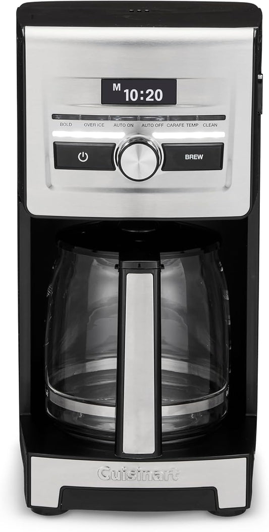 Cuisinart Personal Brew™ 12-Cup Coffee Maker, Automatic Coffee Machine, Programmable Coffee Maker for Home Brewing Convenience with Adjustable Brew Strength, Stainless Steel/Black, DCC-12 by Cuisinart