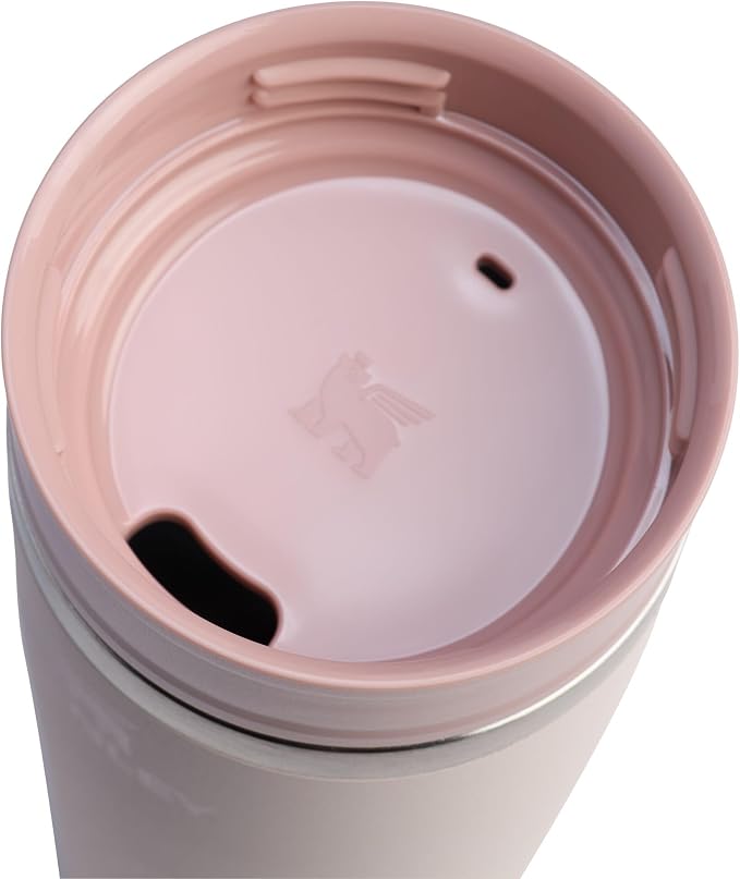 STANLEY Cafe To Go Travel Mug 20 oz | Leakproof Two-Part Drink Through Lid | Tumbler Cup for Coffee, Tea and Drinks | Insulated Stainless Steel Coffee Mug | BPA-Free | Rose Quartz - Image 2