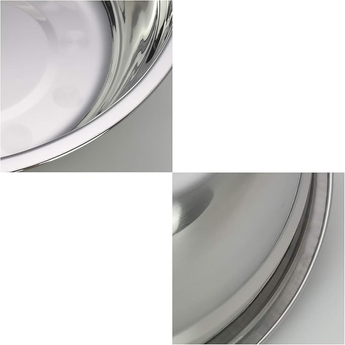 Mixing Bowls Set of 4 Metal Prep Bowls, Stainless Steel Nesting Bowls