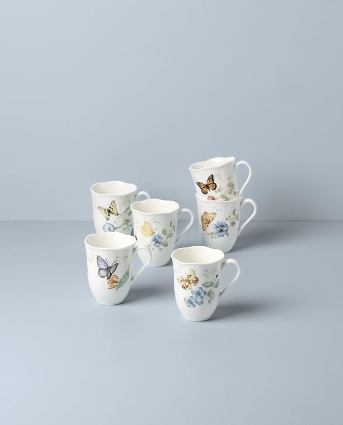 Lenox 892798 Butterfly Meadow 6-Piece Mug Set - Image 3