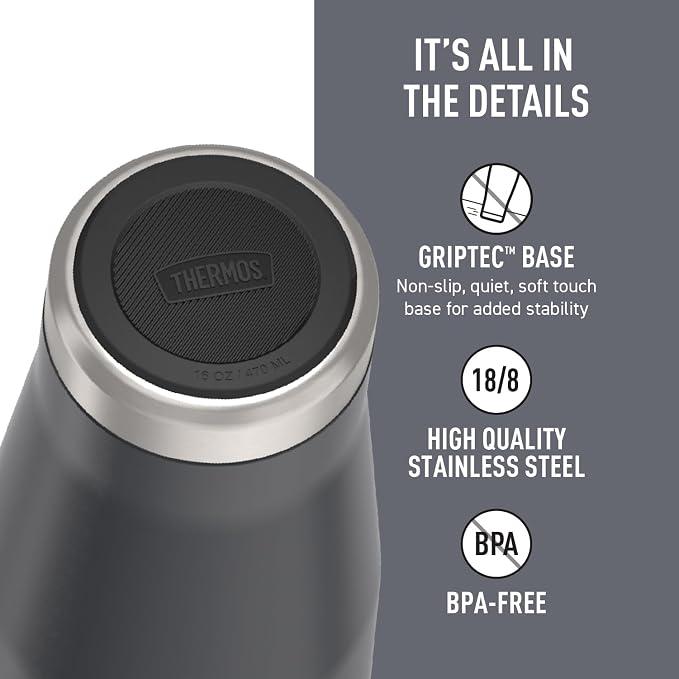 THERMOS ICON SERIES, Stainless Steel Mug, Granite, 16 oz - Image 4