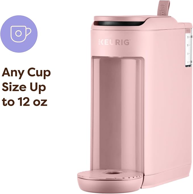 Keurig K-Mini Mate Single Serve K-Cup Pod Coffee Maker, Brews Up to 12 oz Cup, Compact Portable Coffee Machine for Small Spaces, Great for Dorms & Offices, Pink Sands - Image 3